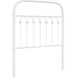 Vidaxl Tête de lit de remplacement métal blanc 75 cm