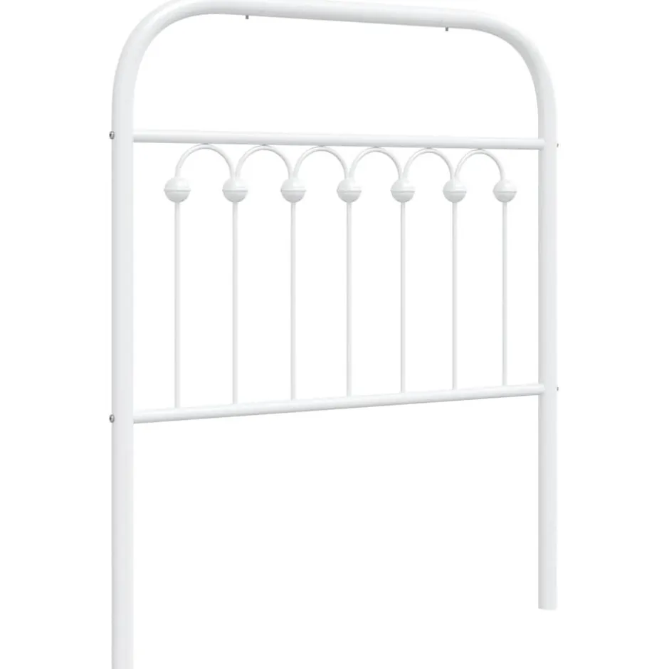 Vidaxl Tête de lit de remplacement métal blanc 75 cm
