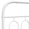 Vidaxl Tête de lit de remplacement métal blanc 100 cm Sale