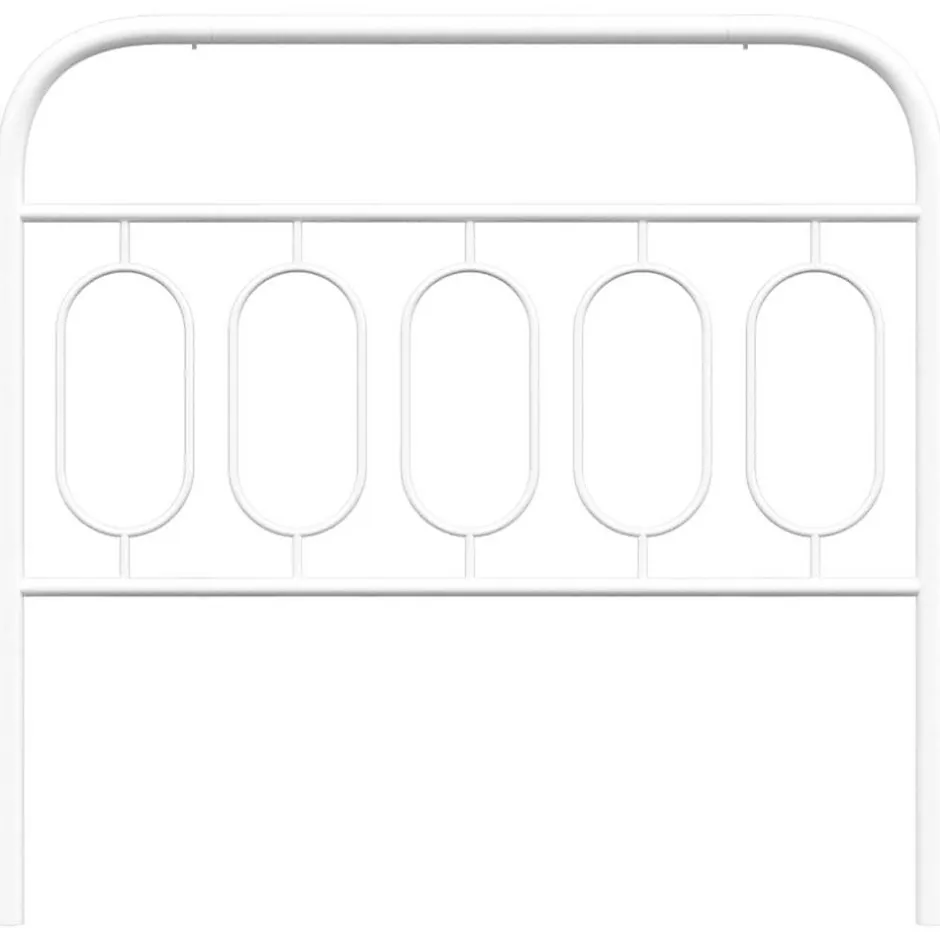 Vidaxl Tête de lit de remplacement métal blanc 100 cm Sale