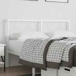 Vidaxl Tête de lit de remplacement métal blanc 135 cm