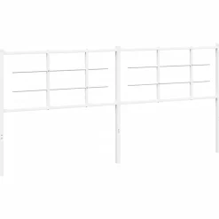 Vidaxl Tête de lit de remplacement métal blanc 193 cm Clearance