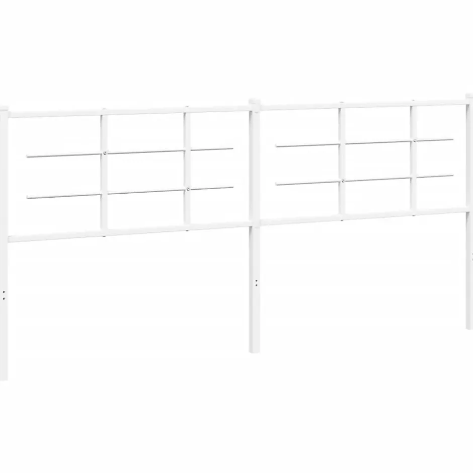 Vidaxl Tête de lit de remplacement métal blanc 193 cm Clearance