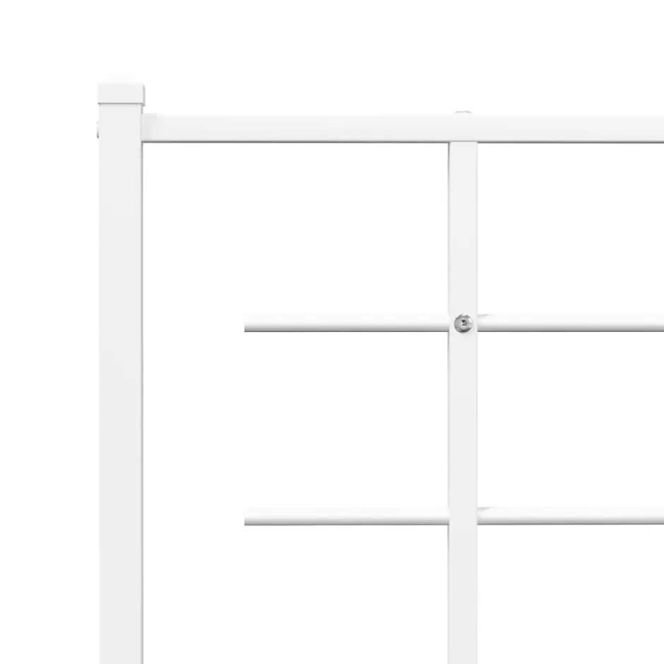 Vidaxl Tête de lit de remplacement métal blanc 193 cm Clearance