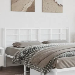 Vidaxl Tête de lit de remplacement métal blanc 193 cm Clearance