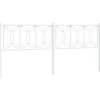 Vidaxl Tête de lit de remplacement métal blanc 200 cm