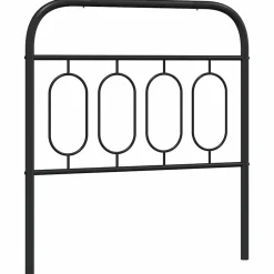 Vidaxl Tête de lit de remplacement métal noir 90 cm Online