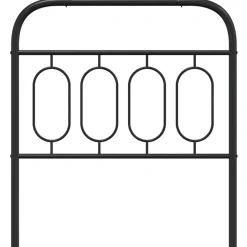 Vidaxl Tête de lit de remplacement métal noir 90 cm Online