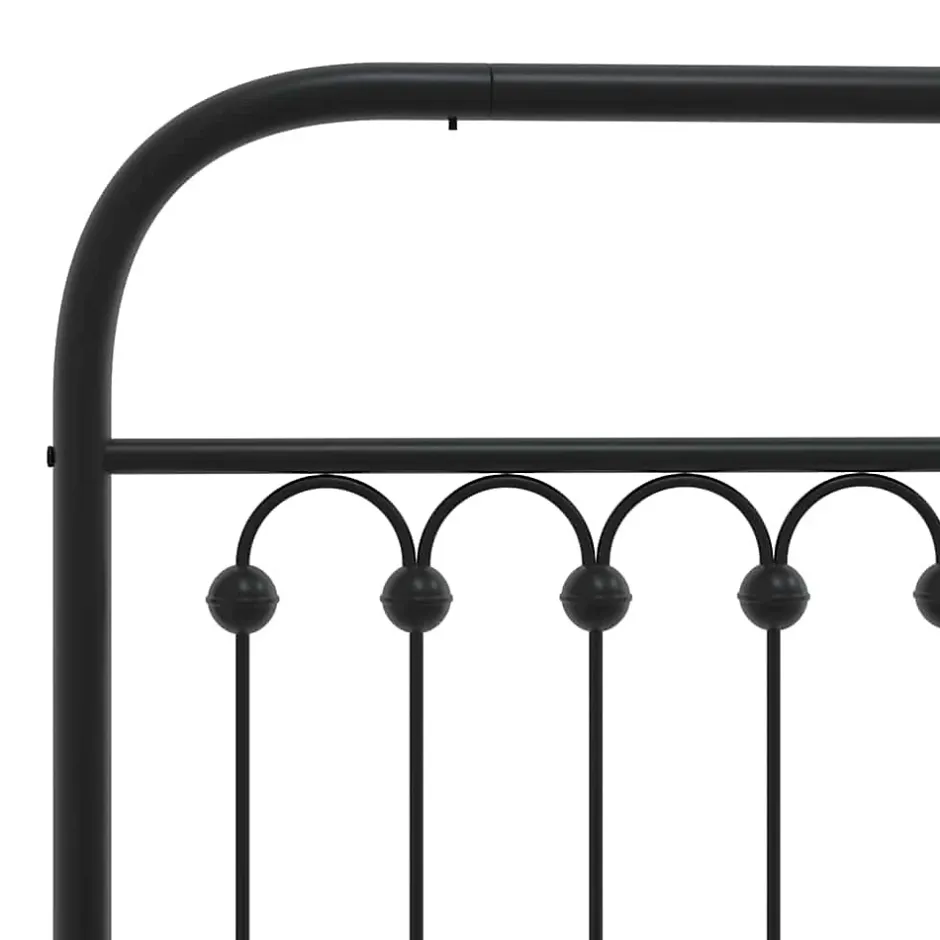 Vidaxl Tête de lit de remplacement métal noir 100 cm Outlet
