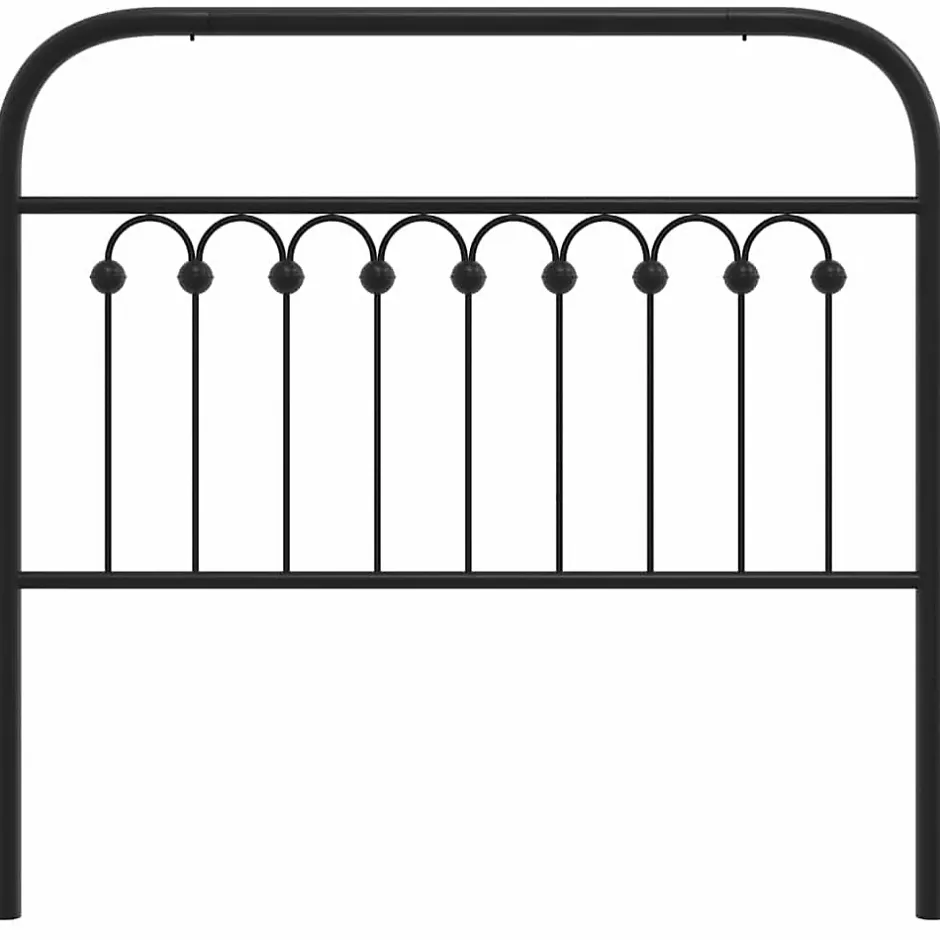 Vidaxl Tête de lit de remplacement métal noir 100 cm Outlet