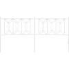 Vidaxl Tête de lit de remplacement métal blanc 180 cm Discount