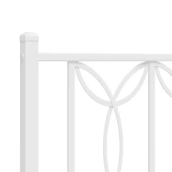 Vidaxl Tête de lit de remplacement métal blanc 180 cm Discount