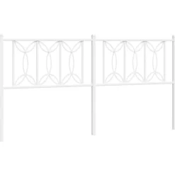 Vidaxl Tête de lit de remplacement métal blanc 180 cm Discount