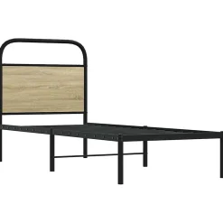 Vidaxl Tête de lit de remplacement chêne sonoma 75 cm acier et bois d'ingénierie