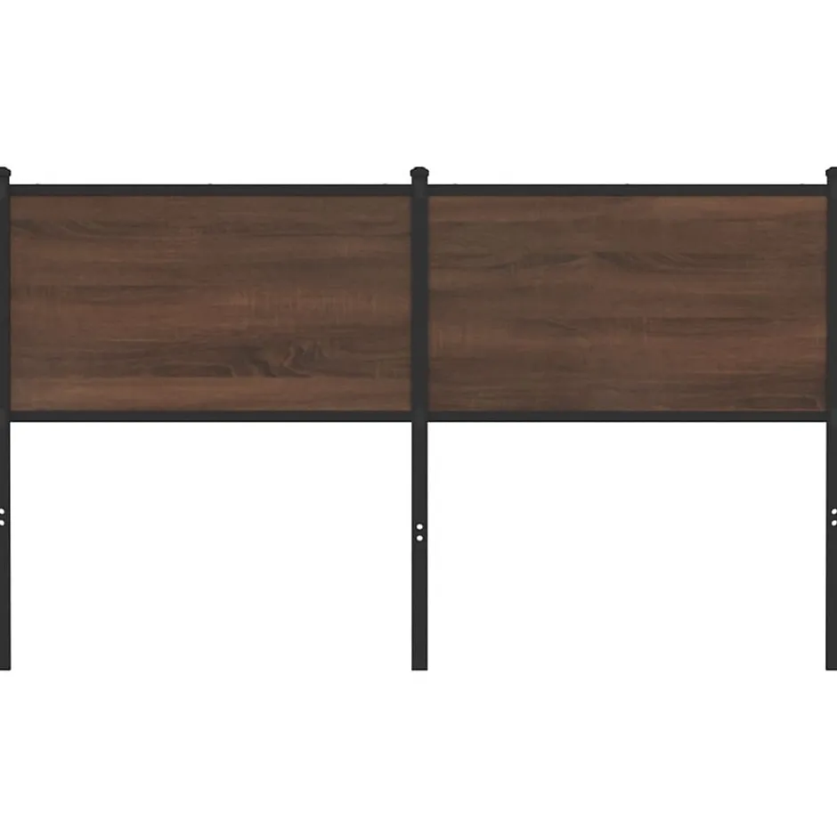 Vidaxl Tête de lit de remplacement chêne marron 150 cm bois d'ingénierie et acier Best