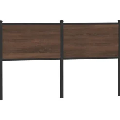 Vidaxl Tête de lit de remplacement chêne marron 150 cm bois d'ingénierie et acier Best