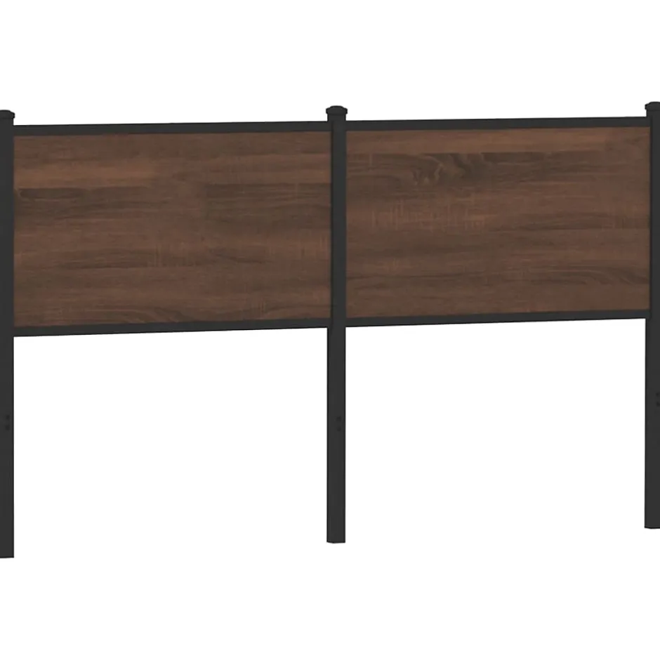 Vidaxl Tête de lit de remplacement chêne marron 150 cm bois d'ingénierie et acier Best