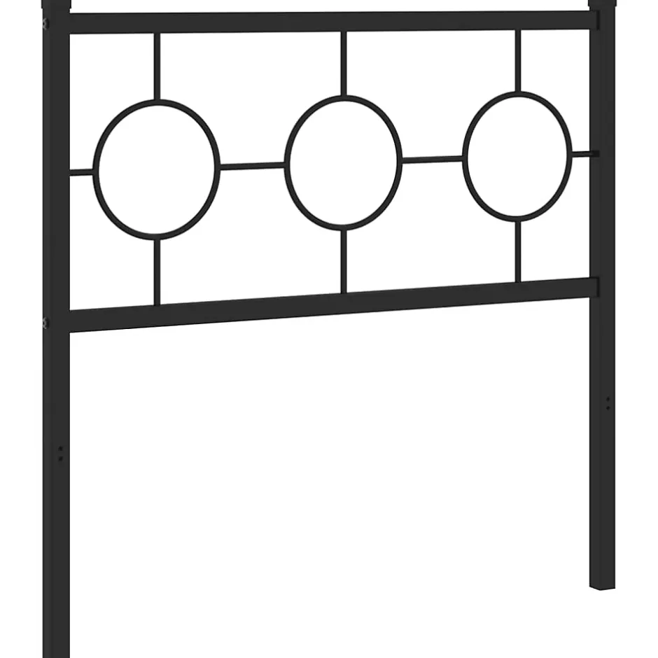 Vidaxl Tête de lit de remplacement métal noir 90 cm Outlet