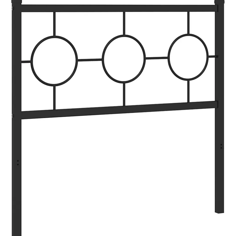 Vidaxl Tête de lit de remplacement métal noir 90 cm Outlet