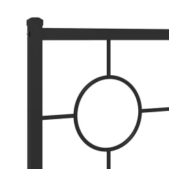 Vidaxl Tête de lit de remplacement métal noir 90 cm Outlet
