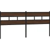 Vidaxl Tête de lit de remplacement chêne marron 200 cm acier et bois d'ingénierie