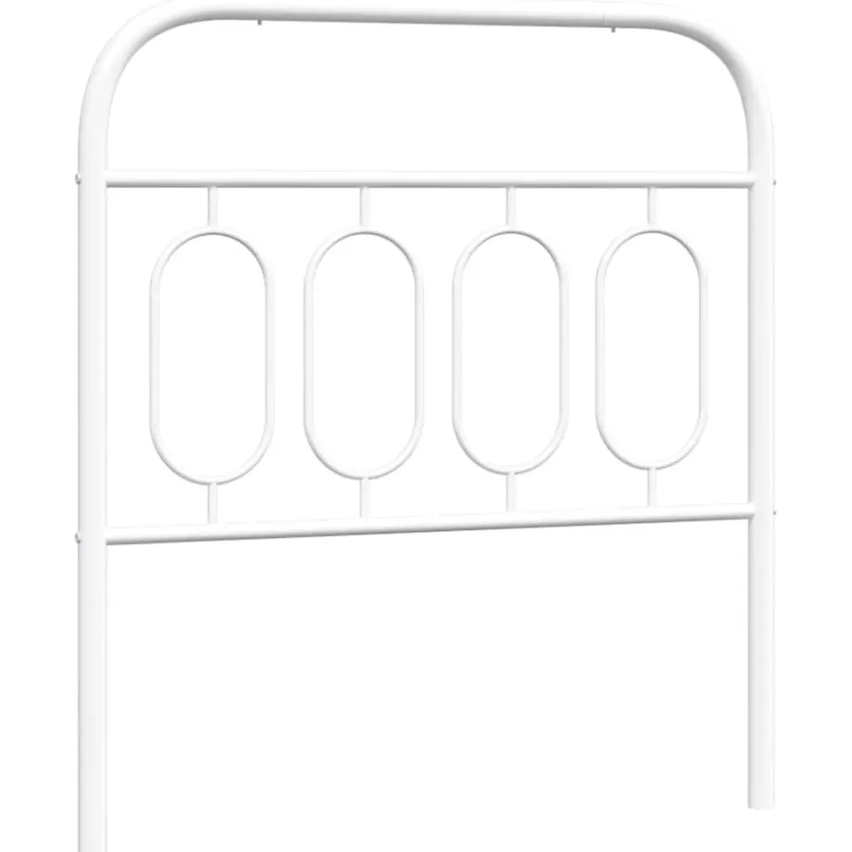 Vidaxl Tête de lit de remplacement métal blanc 90 cm Clearance