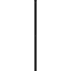 Vidaxl Tête de lit de remplacement métal noir 200 cm Discount