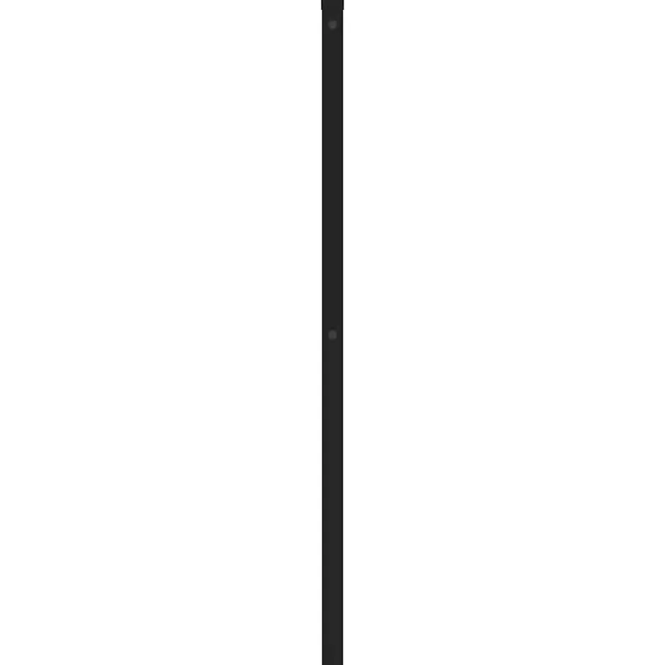 Vidaxl Tête de lit de remplacement métal noir 200 cm Discount