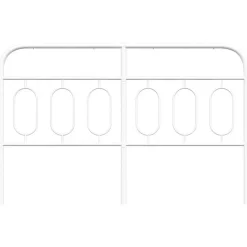 Vidaxl Tête de lit de remplacement métal blanc 150 cm