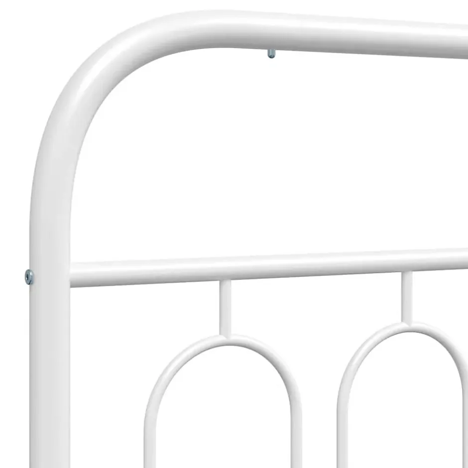 Vidaxl Tête de lit de remplacement métal blanc 150 cm