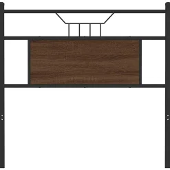 Vidaxl Tête de lit de remplacement chêne marron 80 cm bois d'ingénierie et acier