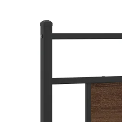 Vidaxl Tête de lit de remplacement chêne marron 80 cm bois d'ingénierie et acier
