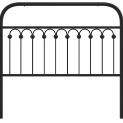 Vidaxl Tête de lit de remplacement métal noir 107 cm Clearance