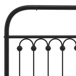 Vidaxl Tête de lit de remplacement métal noir 107 cm Clearance
