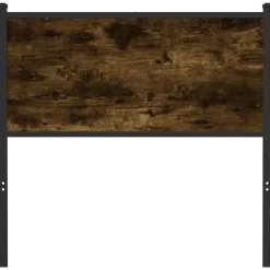 Vidaxl Tête de lit de remplacement chêne fumé 75 cm bois d'ingénierie et acier