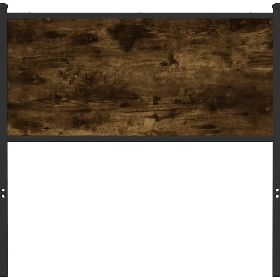 Vidaxl Tête de lit de remplacement chêne fumé 75 cm bois d'ingénierie et acier