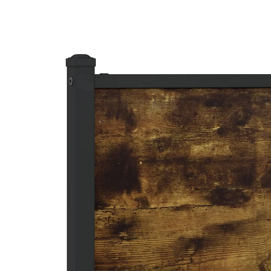 Vidaxl Tête de lit de remplacement chêne fumé 75 cm bois d'ingénierie et acier
