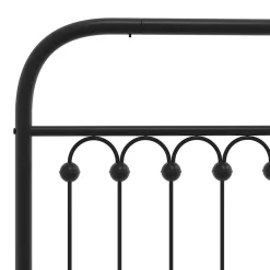Vidaxl Tête de lit de remplacement métal noir 180 cm
