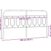 Vidaxl Tête de lit de remplacement métal noir 160 cm Hot