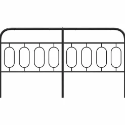 Vidaxl Tête de lit de remplacement métal noir 160 cm Hot