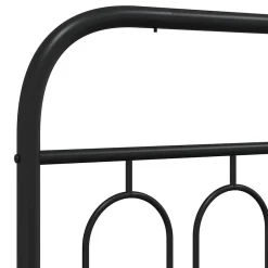Vidaxl Tête de lit de remplacement métal noir 160 cm Hot