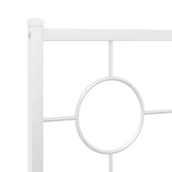 Vidaxl Tête de lit de remplacement métal blanc 80 cm