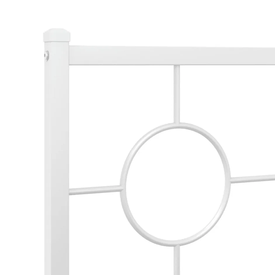 Vidaxl Tête de lit de remplacement métal blanc 80 cm