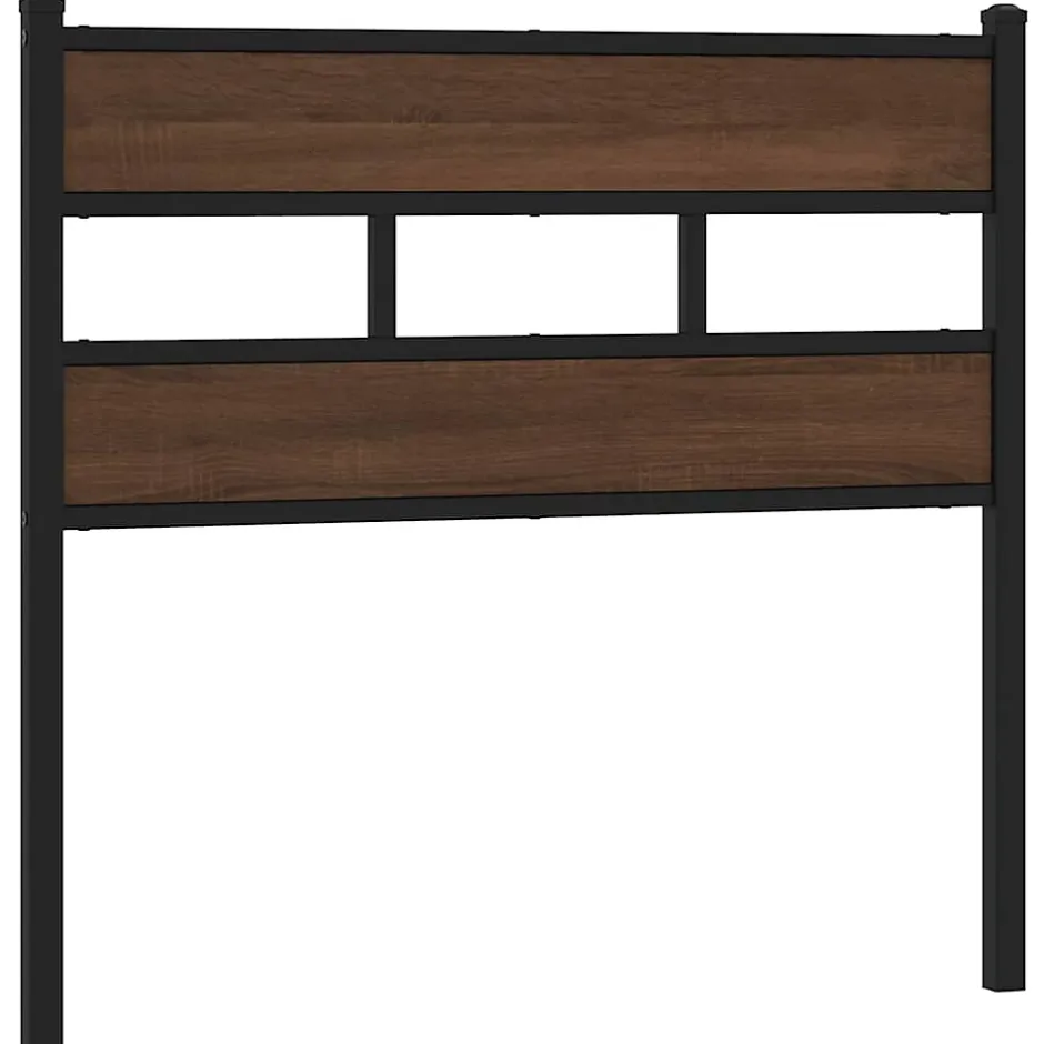 Vidaxl Tête de lit de remplacement chêne marron 75 cm acier et bois d'ingénierie Online
