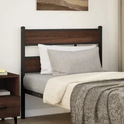 Vidaxl Tête de lit de remplacement chêne marron 75 cm acier et bois d'ingénierie Online