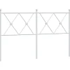 Vidaxl Tête de lit de remplacement métal blanc 137 cm Sale