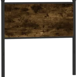 Vidaxl Tête de lit de remplacement chêne fumé 90 cm bois d'ingénierie et acier New