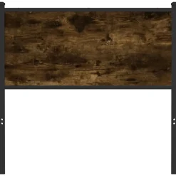 Vidaxl Tête de lit de remplacement chêne fumé 90 cm bois d'ingénierie et acier New