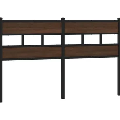 Vidaxl Tête de lit de remplacement chêne marron 135 cm acier et bois d'ingénierie