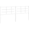 Vidaxl Tête de lit de remplacement métal blanc 200 cm